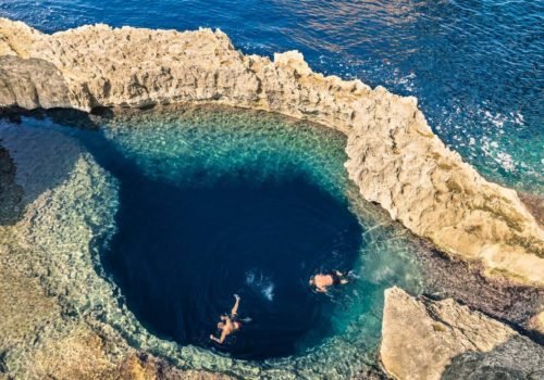 Blue Hole In Gozo, Malta