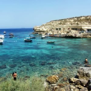 Dahlet Qorrot Bay In Gozo, Malta