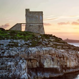 Mgarr Ix-Xini Tower In Gozo, Malta