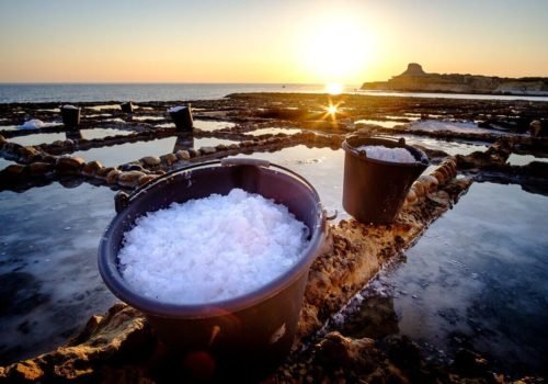 Salt Pans In Gozo, Malta