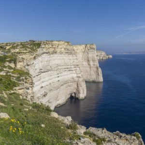 Sanap Cliffs In Gozo, Malta